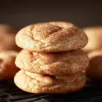 Freshly baked Snickerdoodle Cookies with cinnamon sugar topping