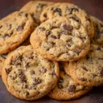 Delicious sugar free chocolate chip cookies fresh out of the oven.