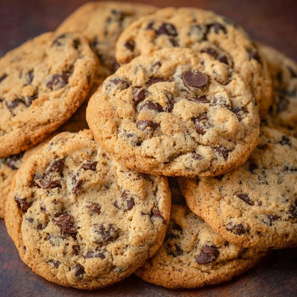 Delicious sugar free chocolate chip cookies fresh out of the oven.