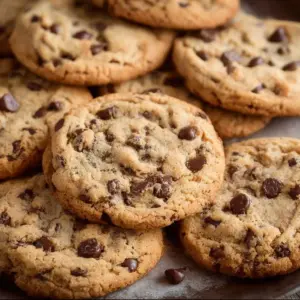 Delicious sugar free chocolate chip cookies on a plate