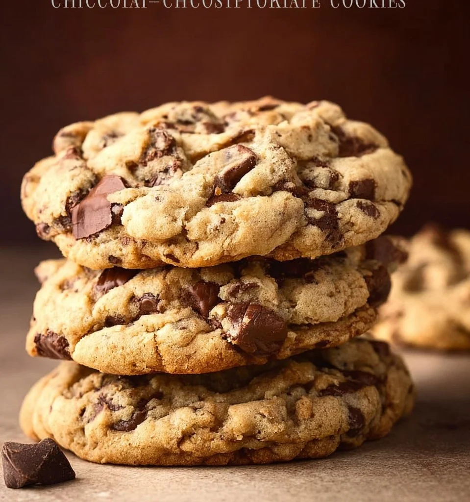 Super chunky chocolate chip cookies fresh from the oven