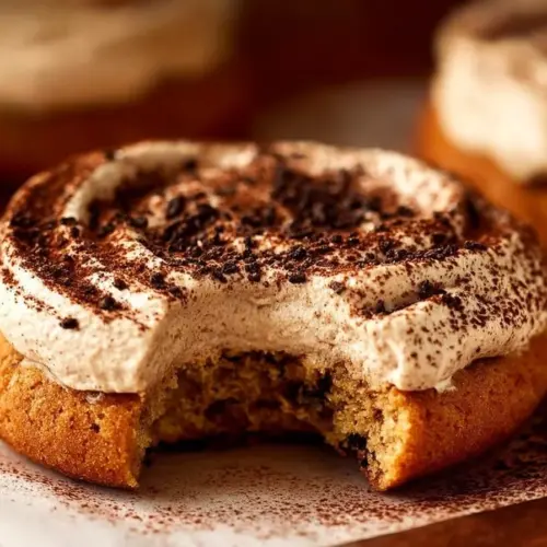 Delicious homemade tiramisu cookies with espresso and mascarpone cheese