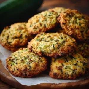 Freshly baked zucchini cookies with a hint of cinnamon and chocolate chips