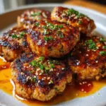 Delicious Asian tuna cakes served on a plate with garnishes
