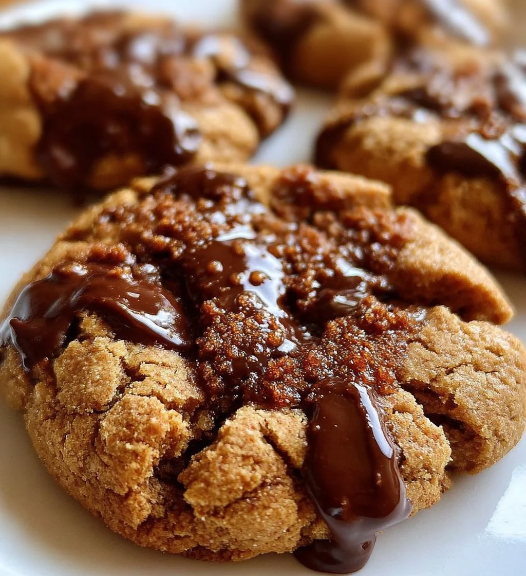 Delicious Biscoff chocolate chip cookies ready to be enjoyed.