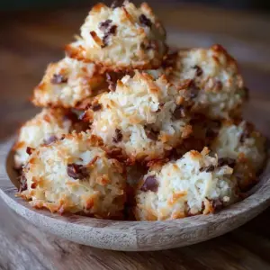 Chewy coconut clusters made with natural ingredients