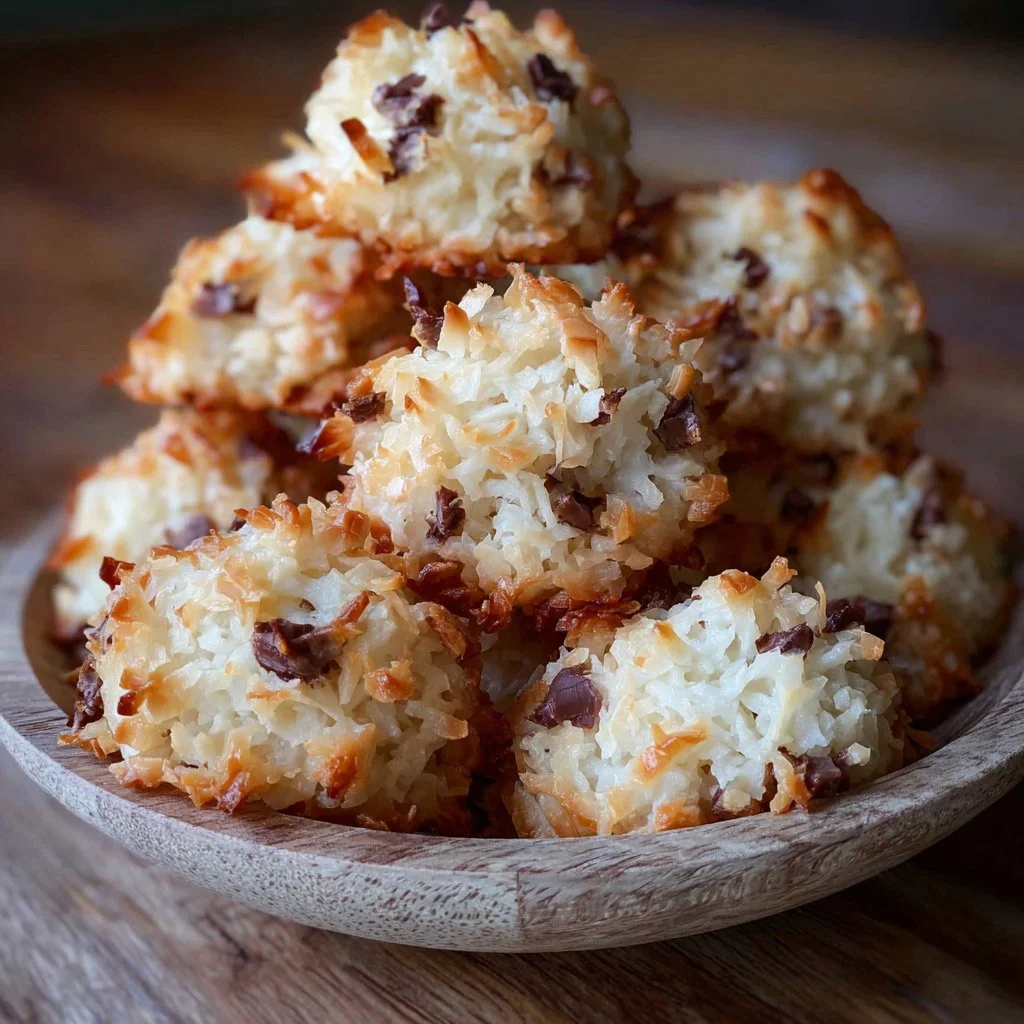 Chewy coconut clusters made with natural ingredients