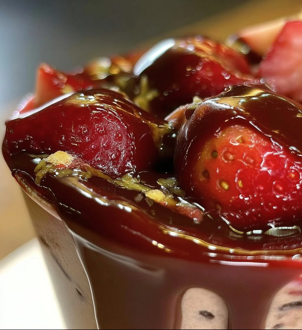 Delicious Dubai Chocolate Strawberry Cup with fresh strawberries and rich chocolate