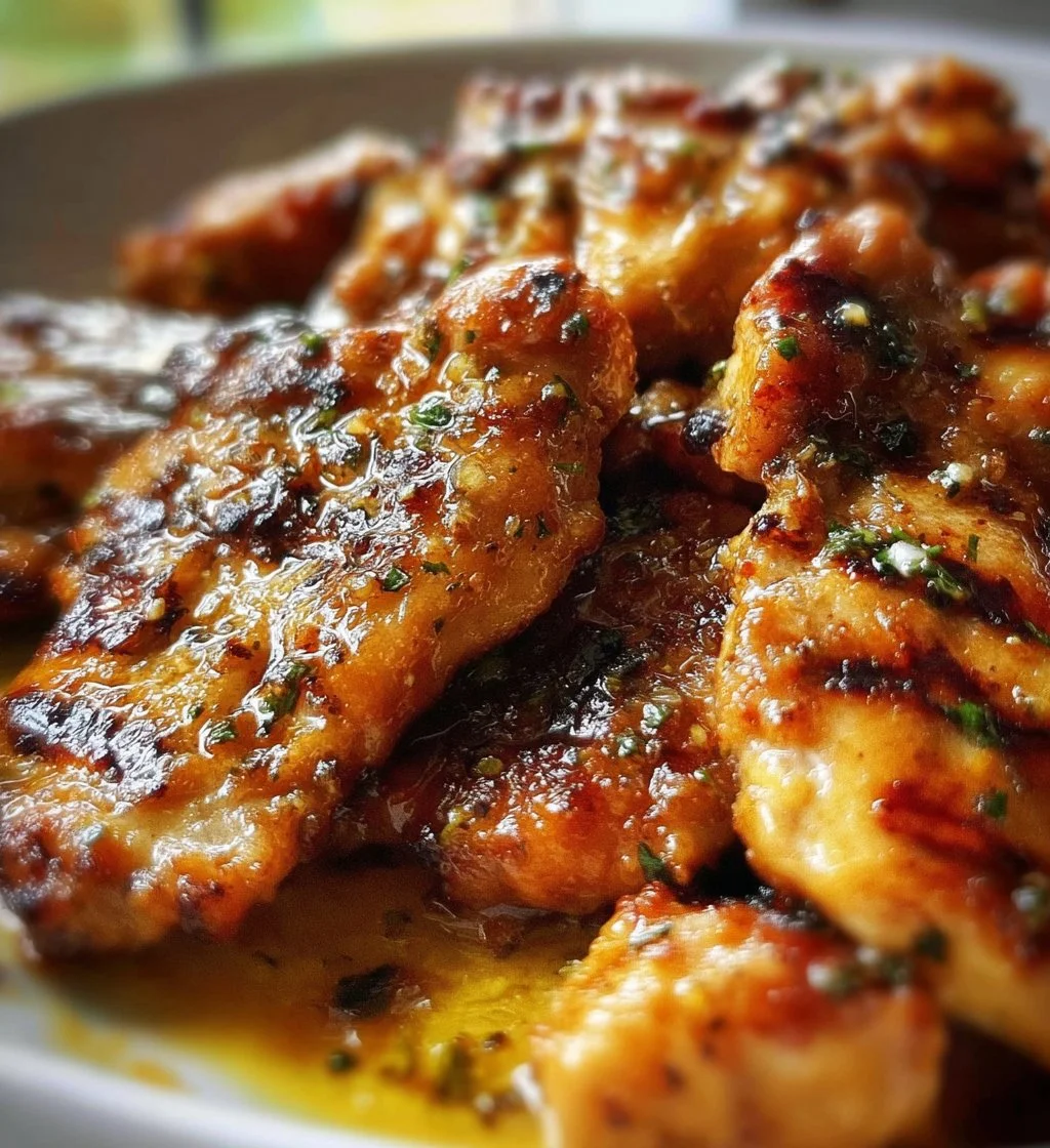 Greek yogurt marinated chicken pieces ready for grilling