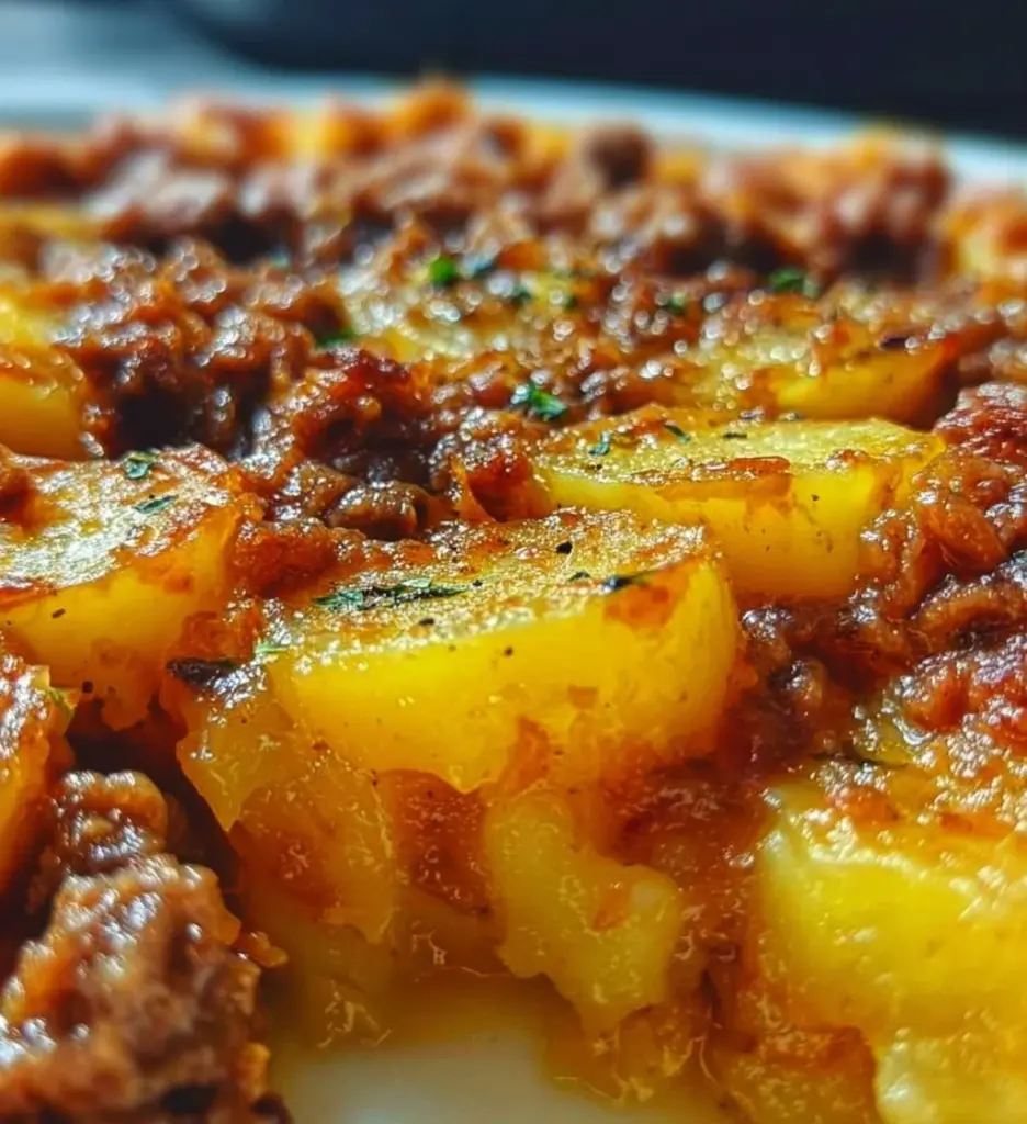 Delicious Hamburger Potato Casserole, a hearty family dish