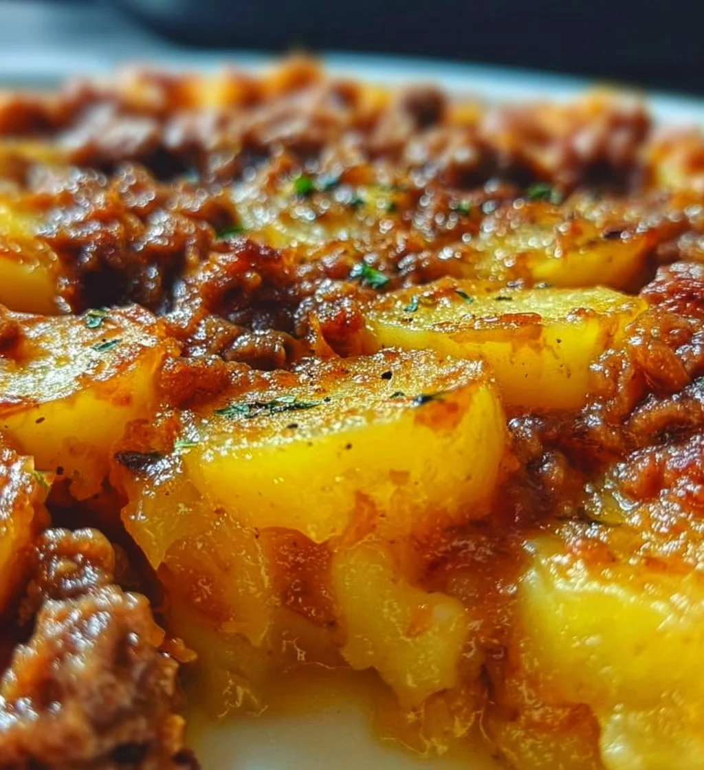 Delicious Hamburger Potato Casserole, a hearty family dish