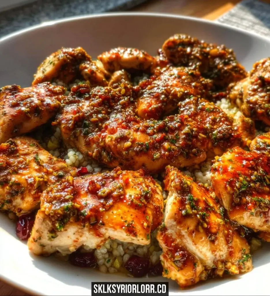Juicy Middle Eastern zaatar yogurt chicken, marinated and grilled to perfection.