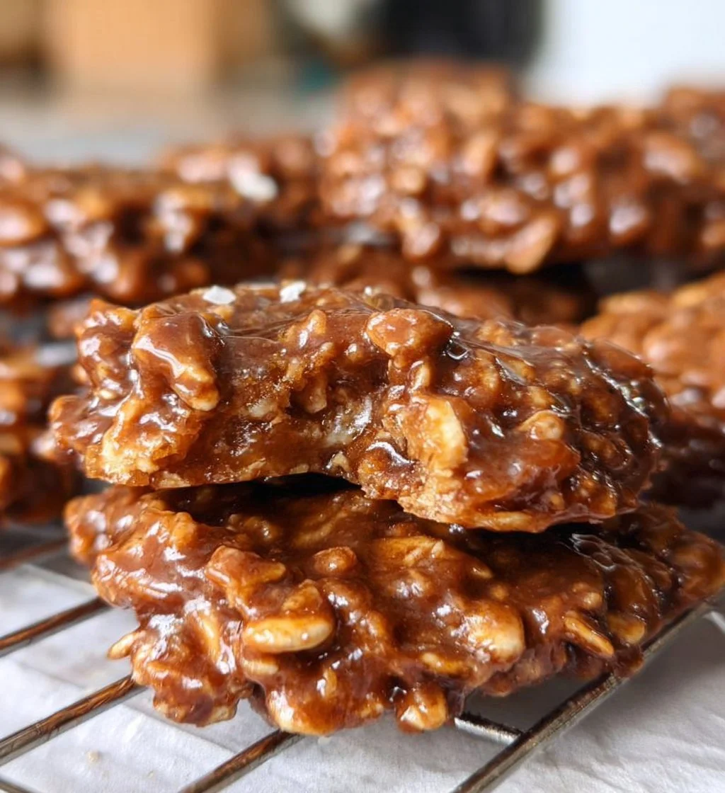 Plate of no-bake protein cookies with nuts and chocolate chips