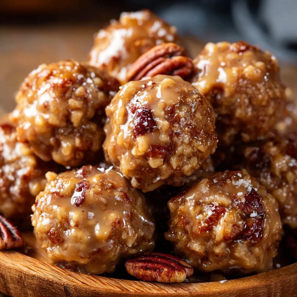 Delicious Pecan Crunch Glazed Bites perfect for snacking