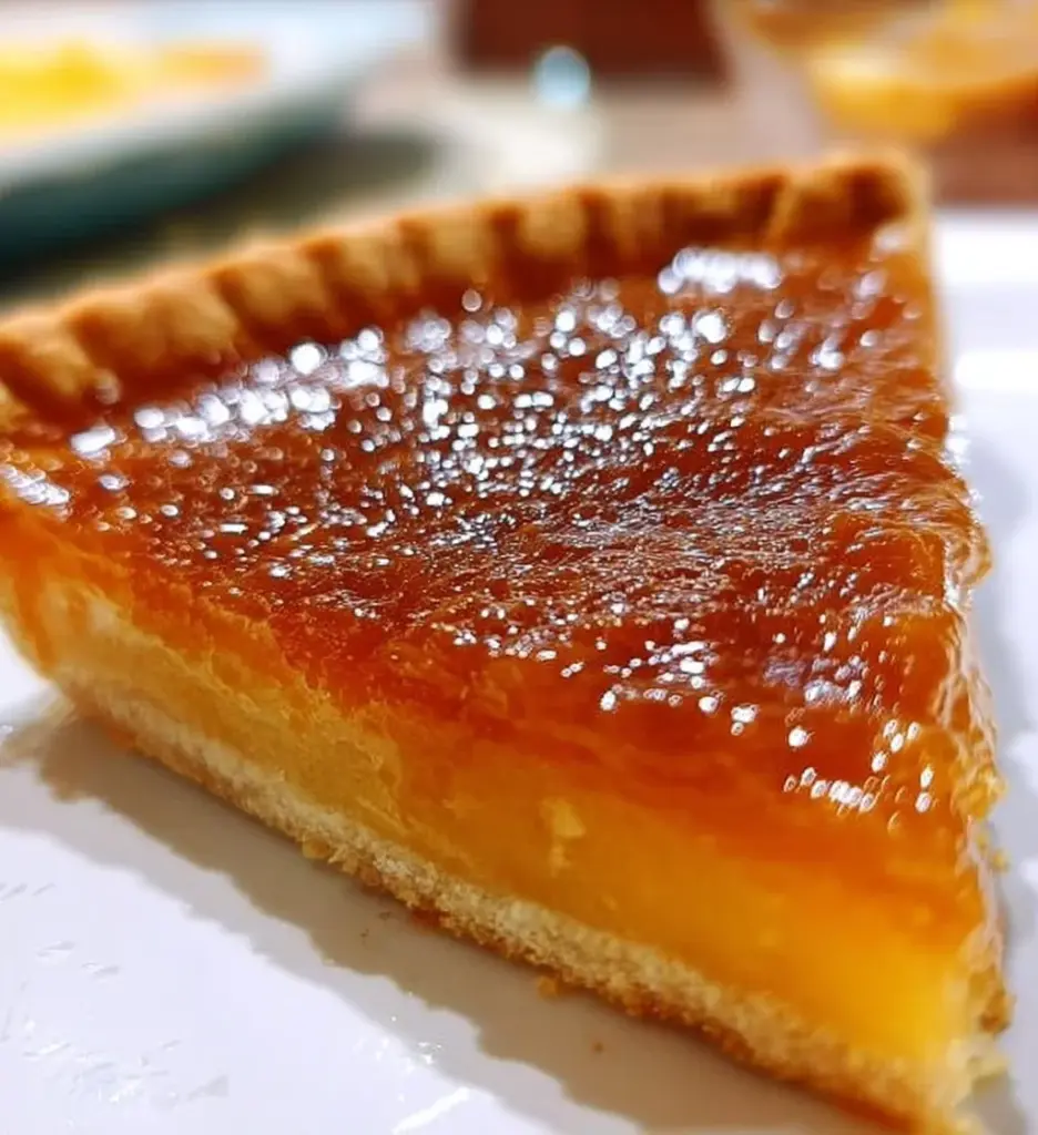 Delicious Salted Honey Pie with a golden crust and honey filling