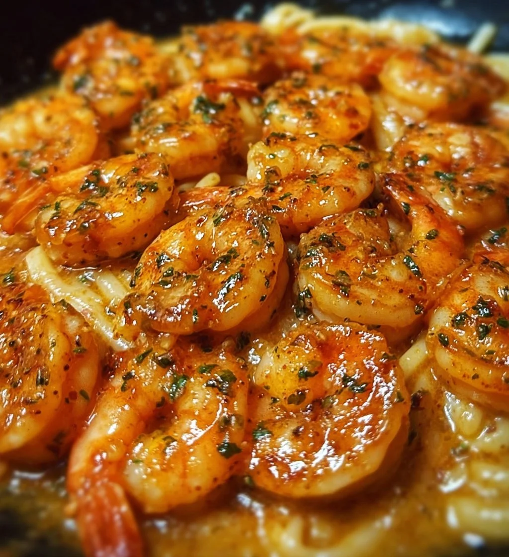 Delicious Bang Bang Shrimp Pasta with creamy sauce and shrimp