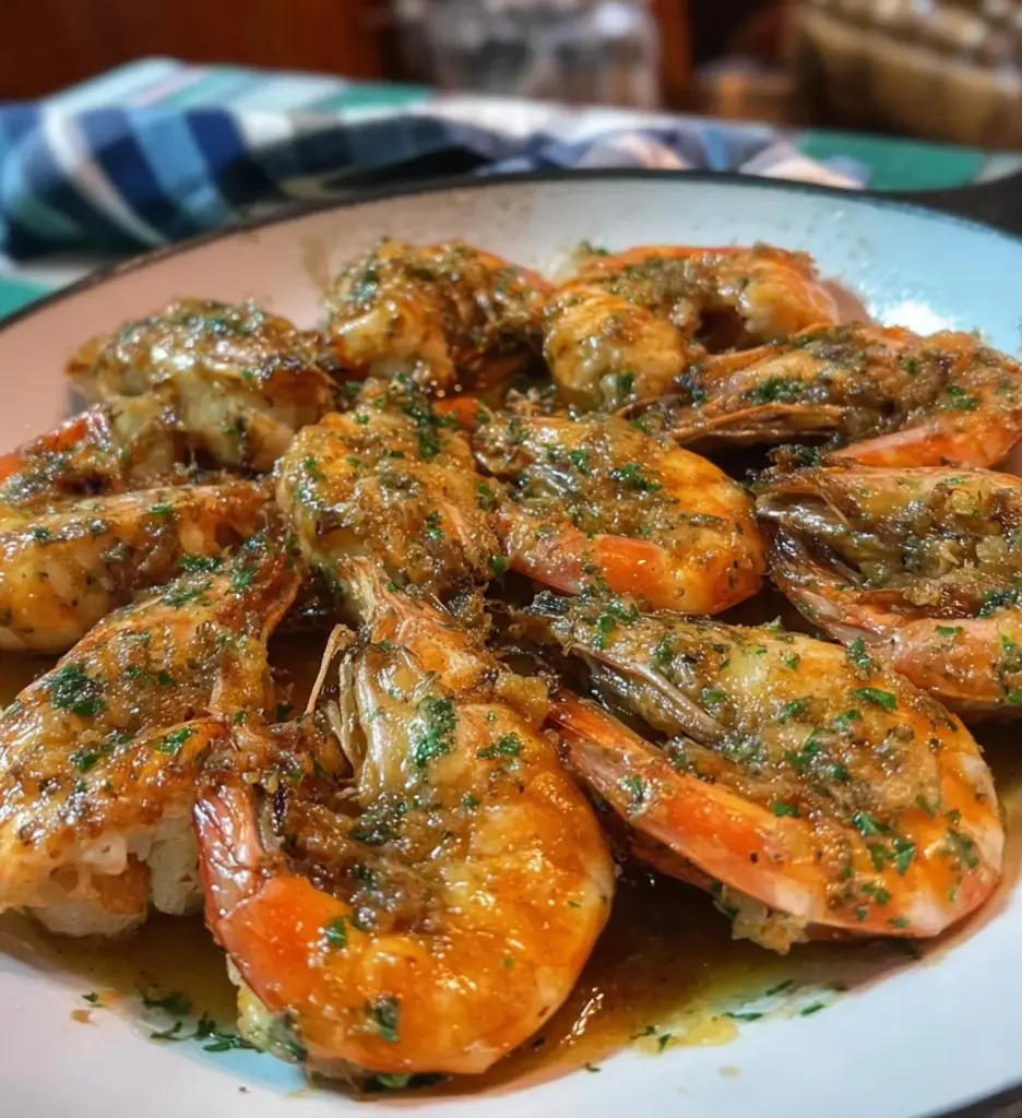 Delicious crab stuffed shrimp served on a plate