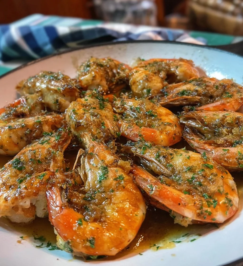 Delicious crab stuffed shrimp served on a plate