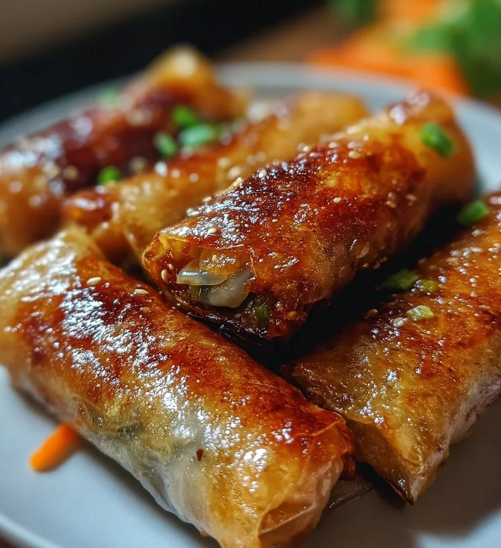 Crispy rice paper spring rolls filled with fresh vegetables and served with dipping sauce