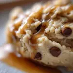Delicious Greek yogurt cookie dough ready to be enjoyed or baked.