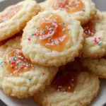 Delicious Greek Yogurt Sugar Cookies on a baking sheet