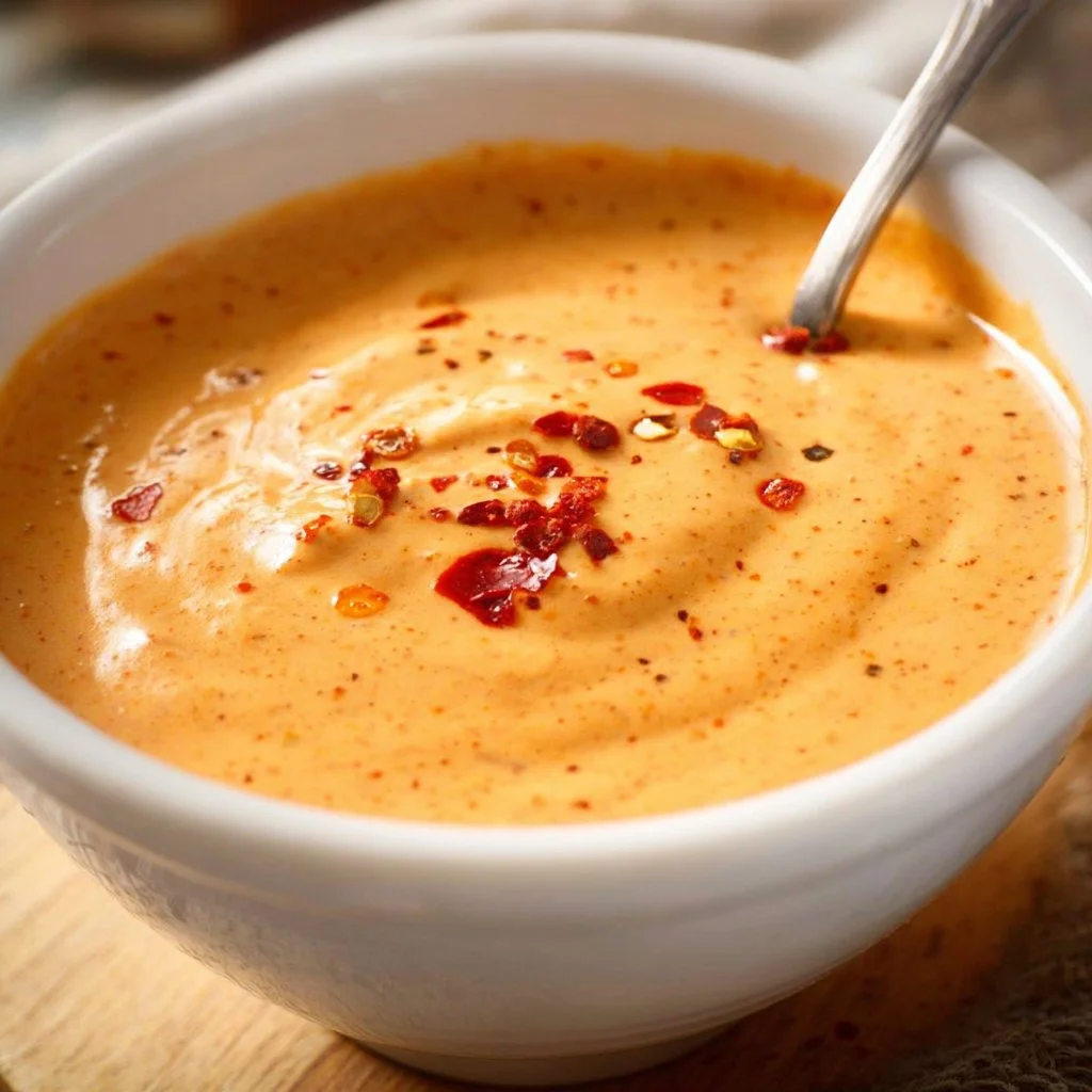 Healthy Greek yogurt taco sauce in a colorful bowl with fresh ingredients.