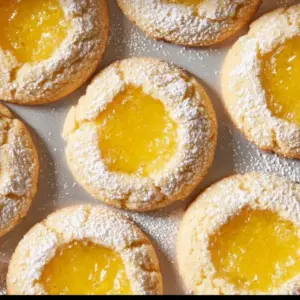 Delicious lemon bar cookies with a zesty lemon glaze on a white plate