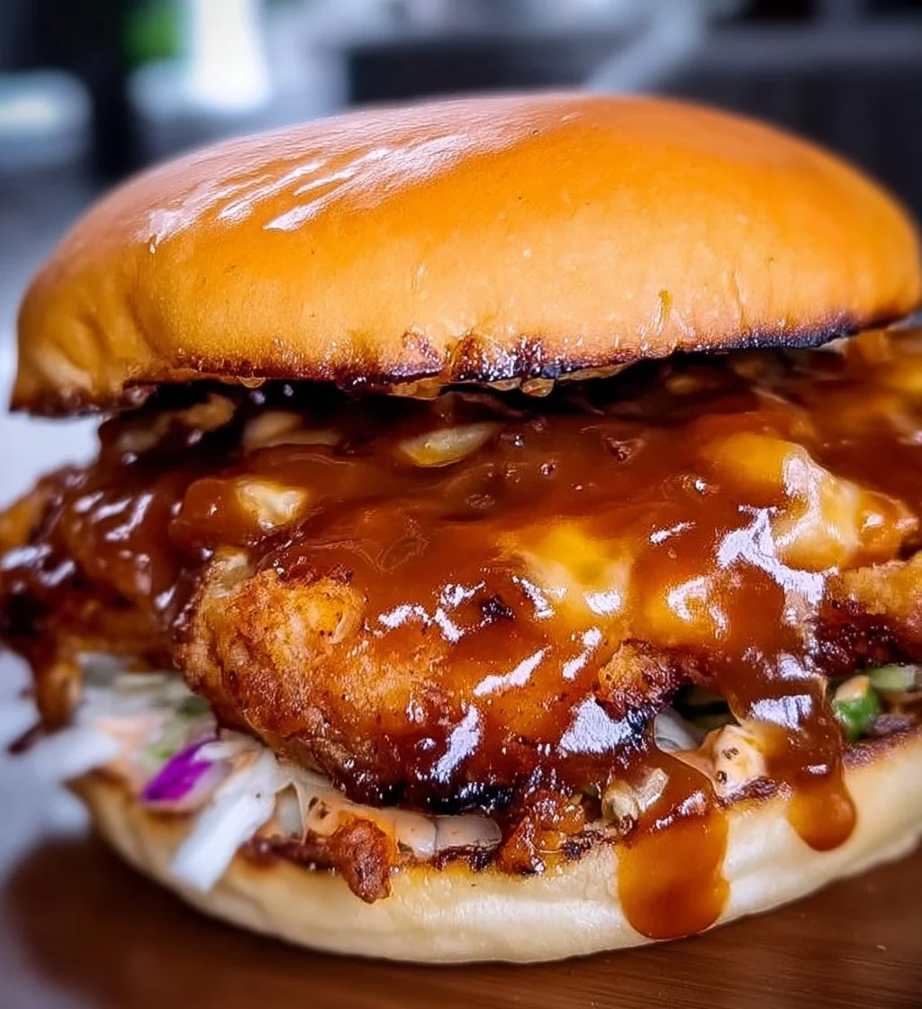 Maui Wowie Chicken Sandwich with fresh toppings and tropical flavors