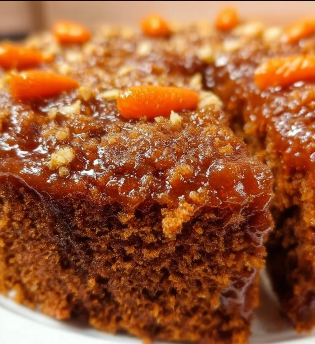 Delicious gluten-free carrot cake by Nigella, topped with cream cheese frosting