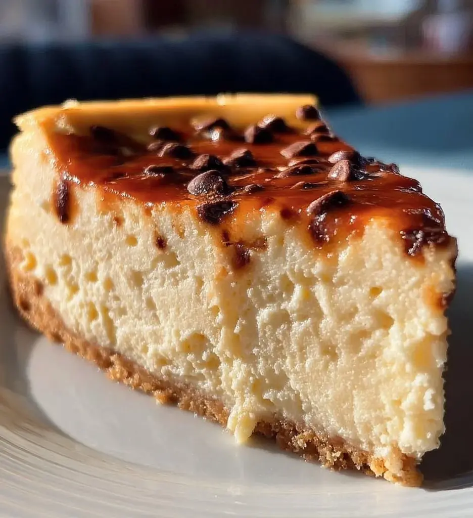 Delicious and nutritious Protein Cheesecake topped with fresh berries