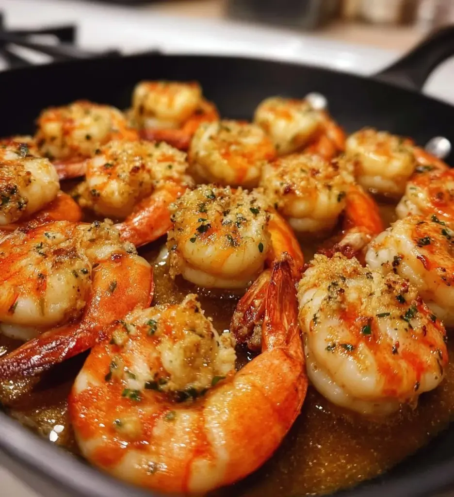 Deliciously baked stuffed shrimp with savory filling and spices