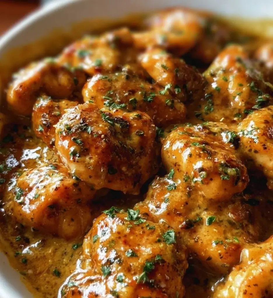 Texas Roadhouse Butter Chicken Skillet dish served in a skillet