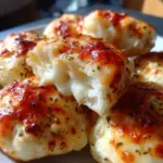 Delicious cottage cheese pizza bites baked to perfection in 30 minutes.