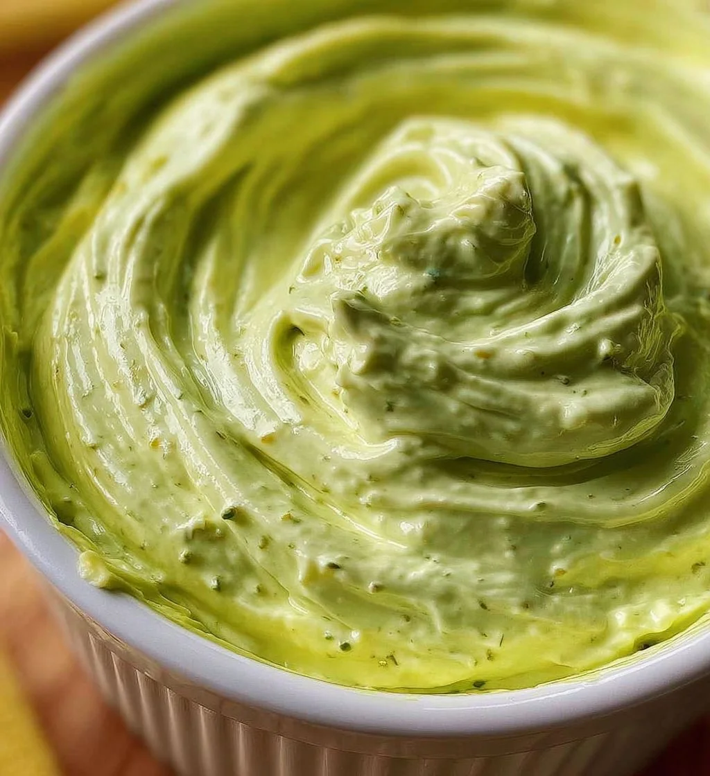 Creamy avocado cottage cheese dip served in a bowl with vegetables and chips