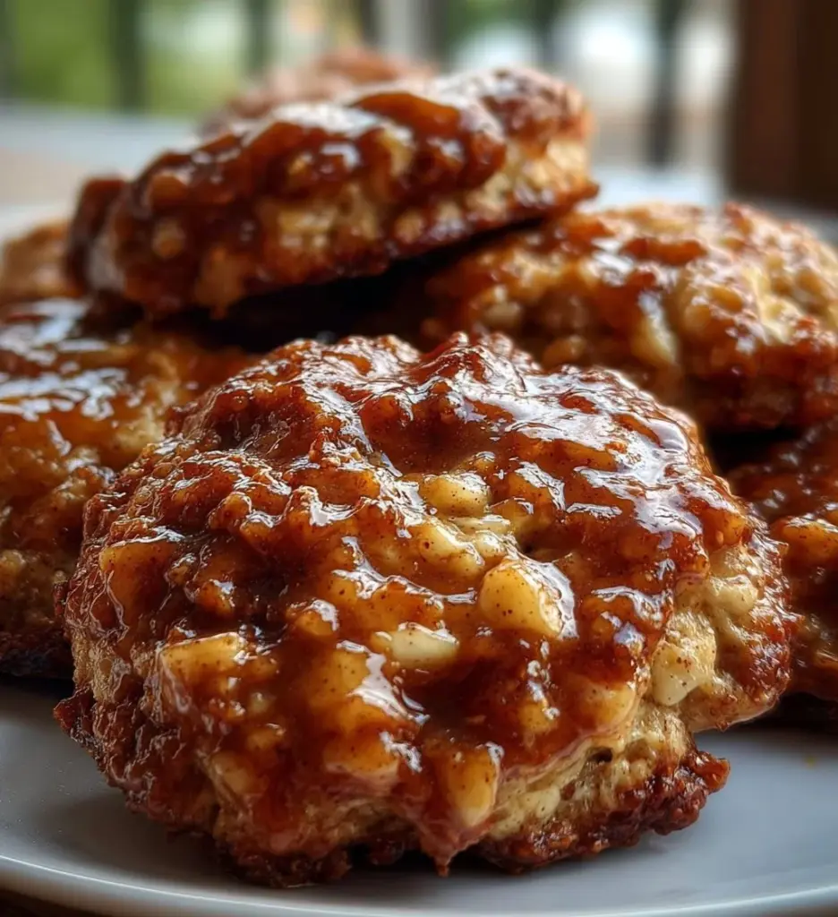 Apple Cinnamon Cottage Cheese Breakfast Cookies on a plate