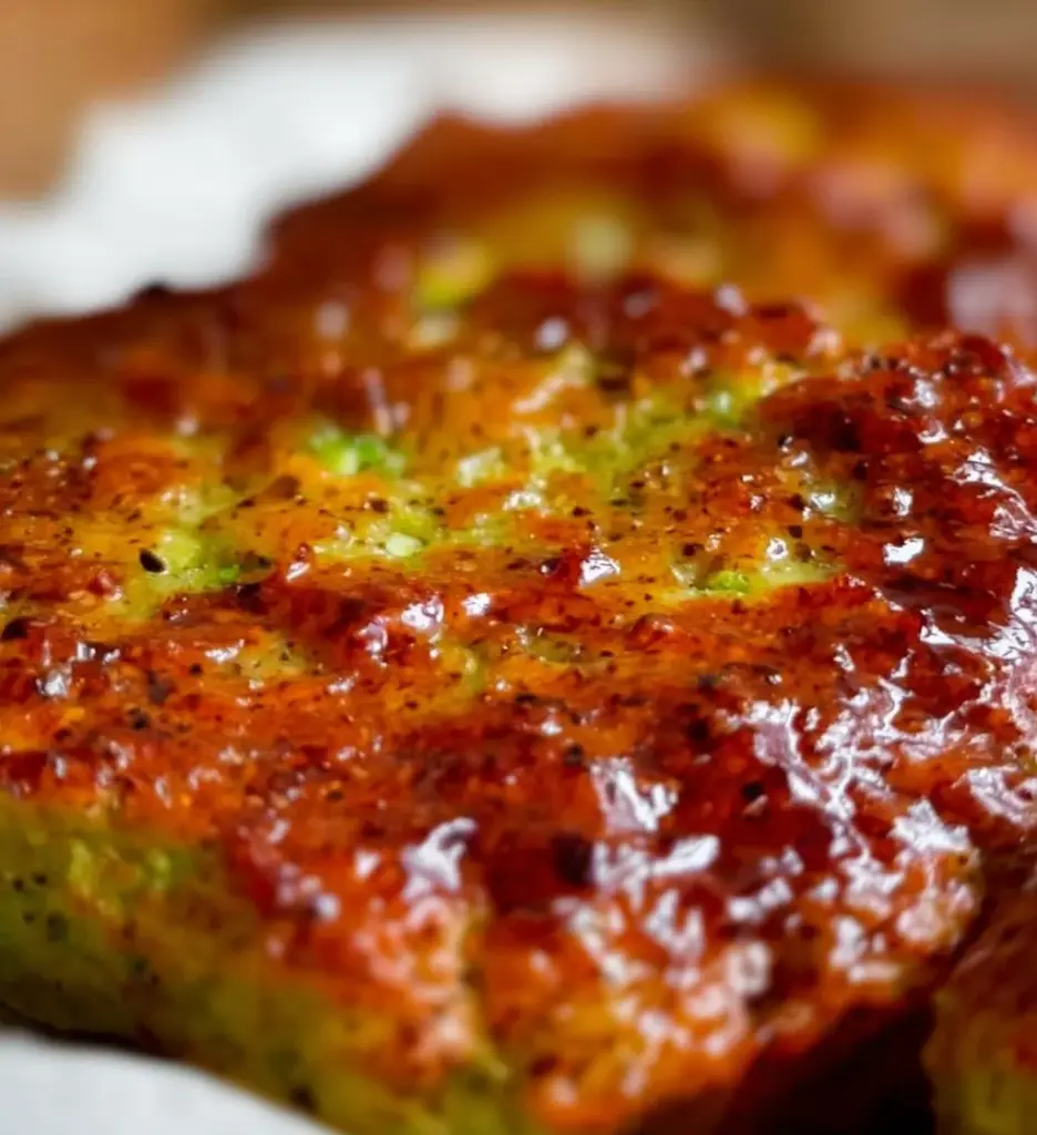Slice of avocado cottage cheese bread on a wooden board