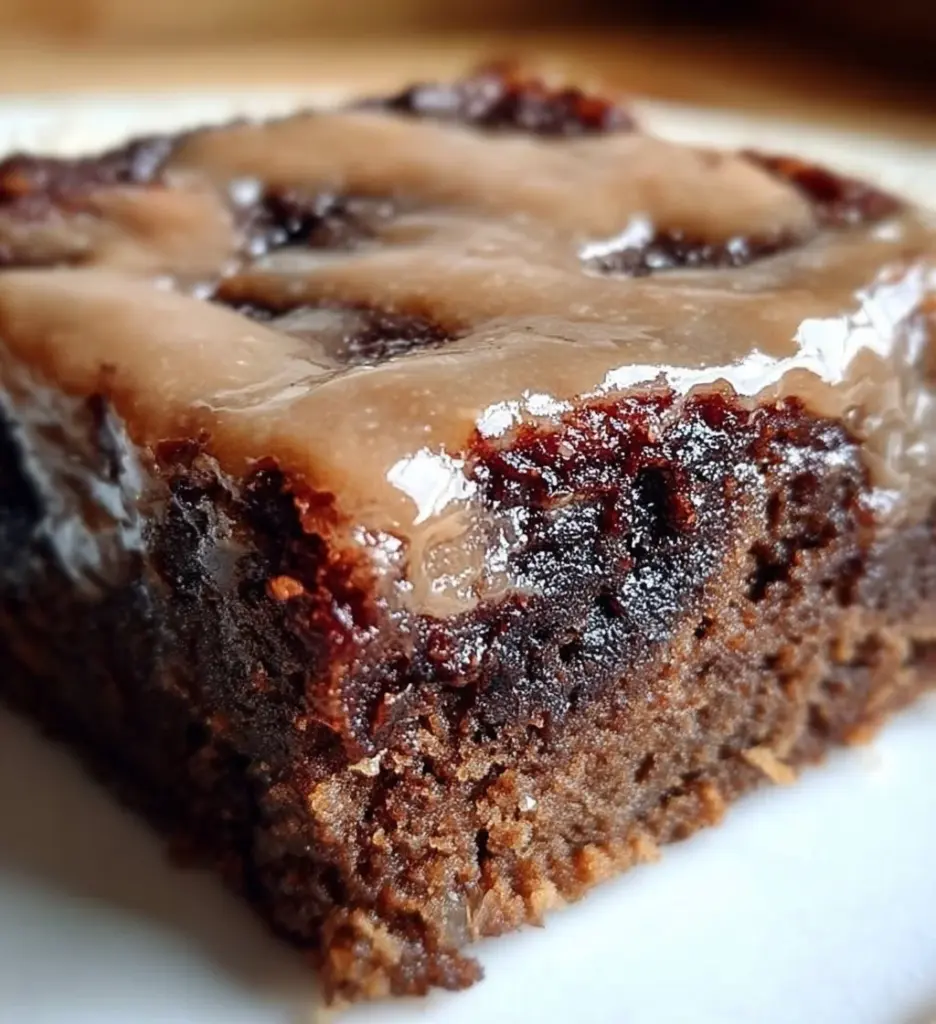 Delicious banana bread brownies, combining rich chocolate and banana flavors in each bite.