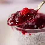 Chia seeds sprinkled on yogurt for a nutritious snack