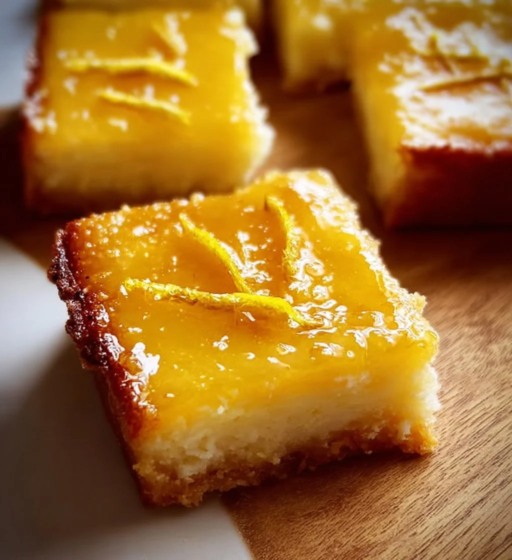 Delicious Citrus Greek Yogurt Lemon Bars with a tangy lemon flavor