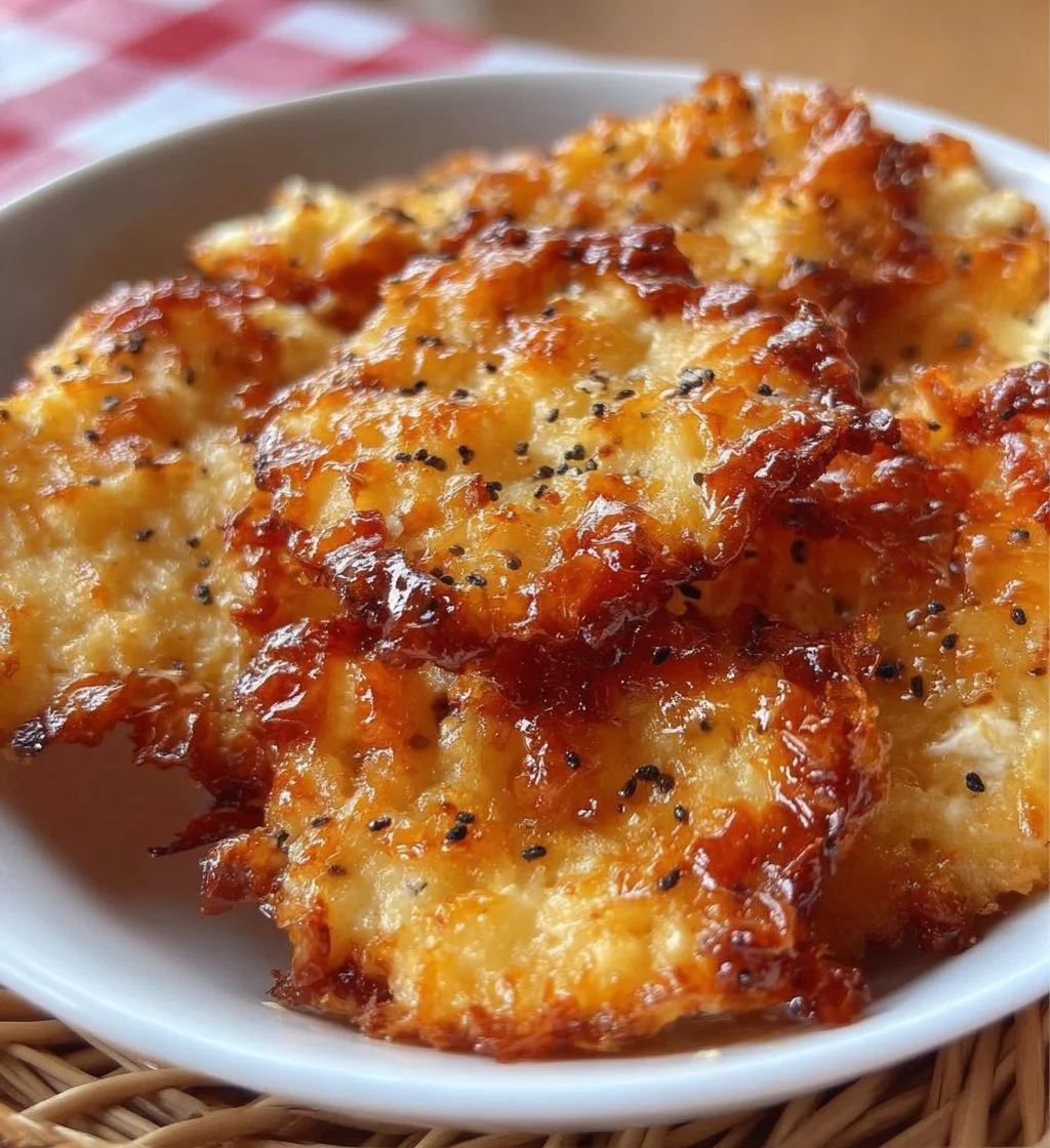 Bowl of homemade Keto Cottage Cheese Chips, a low-carb snack.