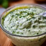 Bowl of Indian mint yogurt sauce raita, a refreshing accompaniment to spicy dishes.