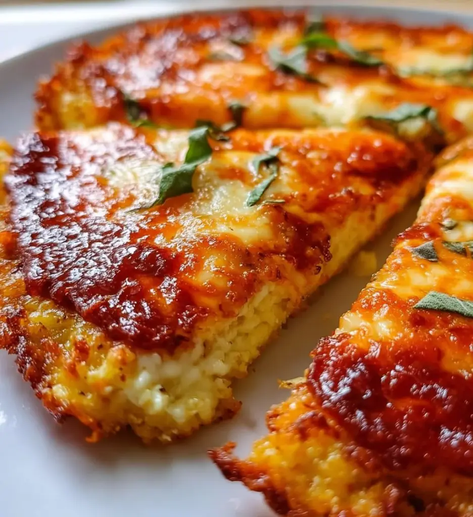 Keto pizza crust made with cottage cheese, low-carb and gluten-free