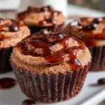 Delicious mocha cupcakes adorned with coffee and chocolate frosting