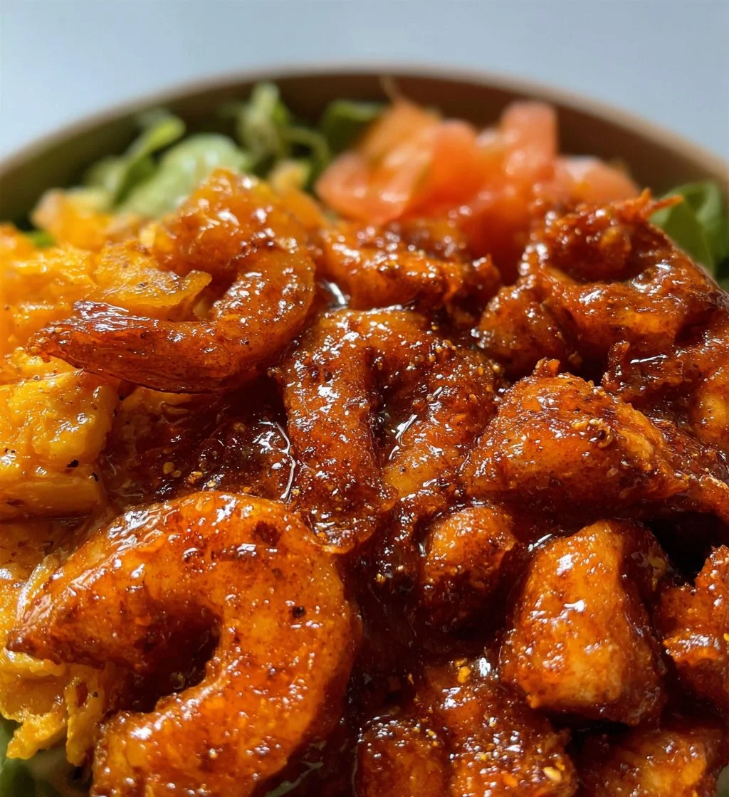 A colorful Protein-Packed Bowl with grains, vegetables, and protein sources.