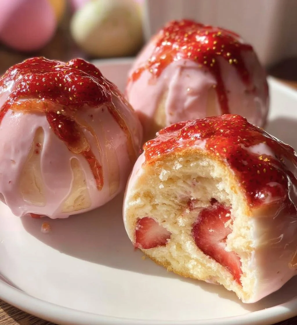 Strawberry Shortcake Easter Egg Bombs decorated for a festive celebration