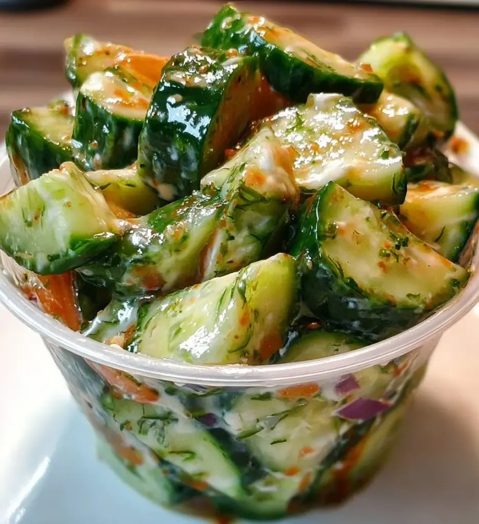 Delicious Sushi Cucumber Salad served in a bowl with fresh ingredients