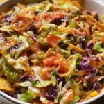 Delicious Tex-Mex Cowboy Cabbage Salad with fresh ingredients