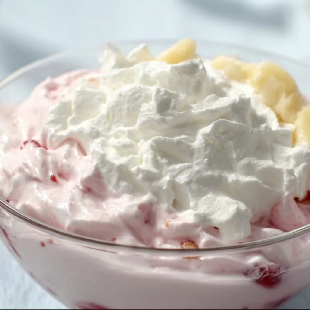 Colorful yogurt fruit salad with assorted fresh fruits and creamy yogurt dressing